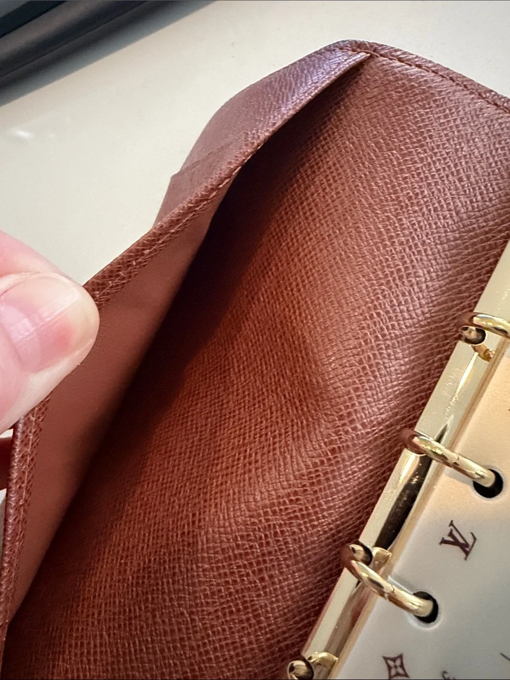 Louis Vuitton PM agenda Monogram Canvas Organizer Cover - Brown & Tan